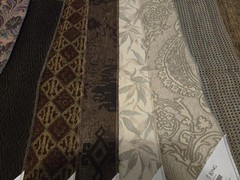 Lot Of 18 Upholstery Drapery Sample Fabric Neutral Colors Crafts Quilts 12″ X 26