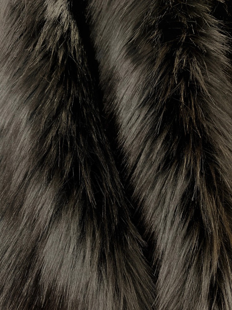 Sasha BLACK 2 Inch Long Pile Soft Luxury Faux Fur Fabric