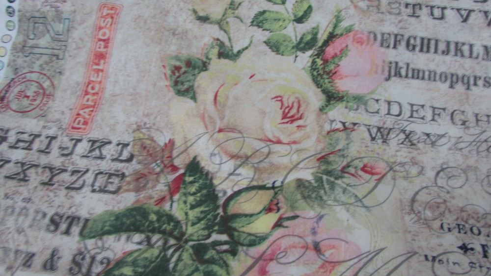 Cotton Quilt Fabric ELECTRIC ELEMENTS Tim Holtz WALLFLOWER Paris Chic 1 yd 20 In