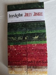 INSIGHT JOLLY JINGLE JELLY ROLL 2.5 X 42 FABRIC STRIP 100% COTTON FABRIC