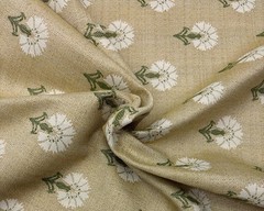 BALLARD DESIGNS MONTROSE TAUPE BEIGE SUNBRELLA FLORAL FABRIC BY THE YARD 54″W