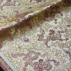 DIY Oriental Chinese Fabric Dragon Brocade Kimono Hanfu Cheongsam Dress Cloth