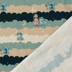 1 M X 1.52 M Lilo & Stitch Multicolor Cotton Jersey Fabric