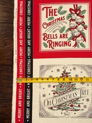 MODA Holiday Cheer 9 blocks per yard 100% cotton fabric panel 36 x 44 retro look