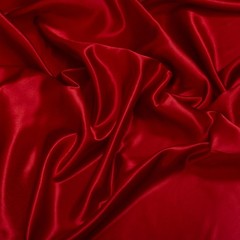 Fynite Apple Red Satin Fabric By Yard, 44″ Wide Soft & Shiny Charmeuse Satin