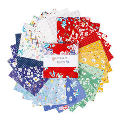 Charm Pack 5″ Stacker 42pc Riley Blake “Always In Season” by American Jane