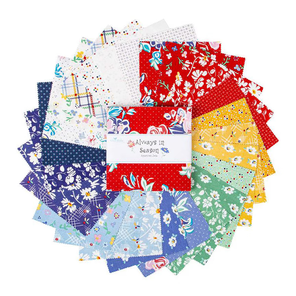 Charm Pack 5″ Stacker 42pc Riley Blake “Always In Season” by American Jane
