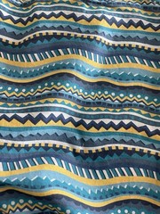 LIBERTY OF LONDON Fabric Southwestern Abstract Print Coordinate Blues Yellows