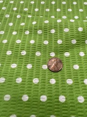 Tutti Frutti Green Polka Dot Cotton Fabric By The Piece