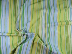 Nylon Spandex 4way Stretch Bathing Suit Fabric Green Blue Stripe D406