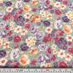 Vintage Karen Jarrar for Marcus Brothers Textiles Cotton SATEEN by the HALF YARD