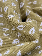 Yummy RIB 2×1 Knit Print 95% Polyester 5% Spandex 58/60″ Fabric By The Yard
