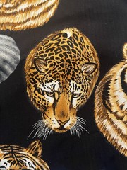 Shamash & Sons Inc Fabric Jungle Animals Zebra Elephant Cheetah Safari 108”x44”