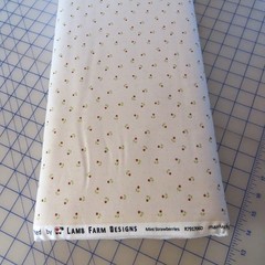Yard ~ Tiny Strawberries On Cream by Marcus $3.99 Ships ANY Amount Fabric