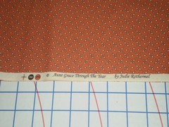 Aunt Grace Through the Year Judie Rothermel 2003 Marcus Brothers 1 yard orange