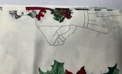 Christmas Cut Outs Greenery Wearable Art Applique Fabric Panel VIP Cranston NOS