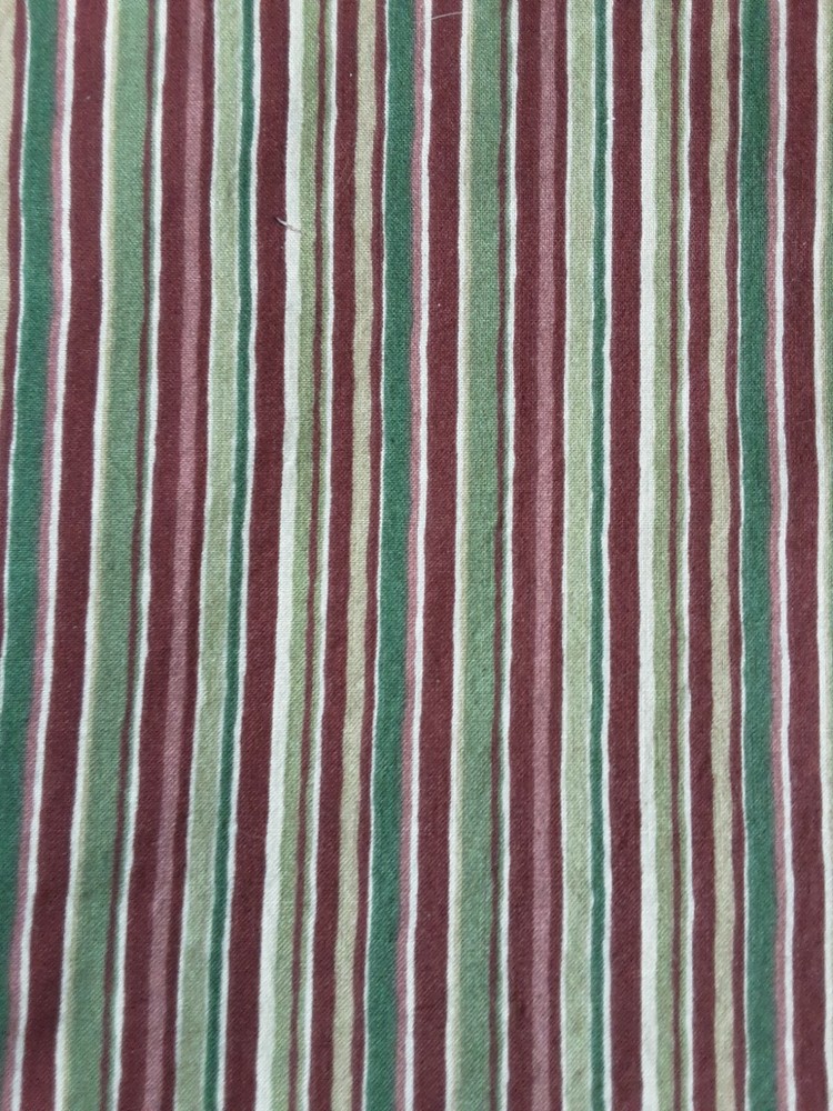 Fabric 37 Striped Squares 10 1/2 L X 10 1/2 W Multicolor