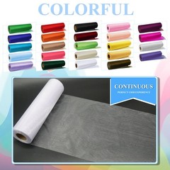 White Tulle Crystal Organza Fabric Rolls 12 Inch by 50 Yards 12 Inches,