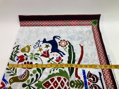 Scandinavian Tree Fabric Panel New Snow Deer Partridge In The Beginning Studio