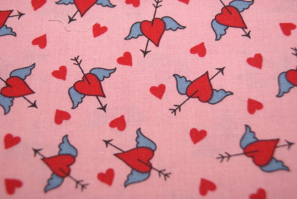 1 Yd Aunt Grace Judie Rothermel Marcus Bros Valentine Arrows Quilt Top Fabric
