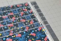 American FLAG Patriotic Fabric Half Yard 1/2 YD COTTON America USA {4th of July}