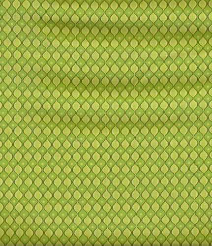 Hopscotch green geometric Red Rooster fabric