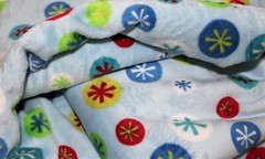 XMAS STAR SNOWFLAKES MINKY CUDDLE SMOOTH PLUSH SEW QUILT CRAFT FABRIC BTY+PRECUT