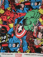 3 Yd Marvel Fabric Lot Camelot Springs Cotton Captain America Hulk Avengers Cut