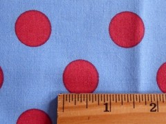 BTHY Tula All Stars Pom Poms Lupine Blue Red Dots PWTP118 Quilt Cotton Fabric