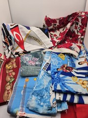 Small Lot Scrap Fabric Pieces Quilting Crafts Mixed Prints Novelty Remnants