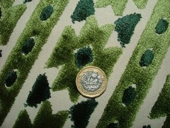 iLiv Thick Plush Velvet Fabric 85cm Bazaar Emerald Curtain Upholstery Cushion