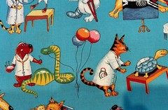 Alexander Henry Fabric “Whats Up Doc” Vet Animal Clinic Hospital – ONE YARD