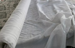 1Yard*140cm Natural silk/cotton fabric pure white silk material for dress lining