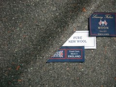 Abraham Moon PURE NEW WOOL DONEGAL TWEED FABRIC –MADE IN ENGLAND BY Moon – 2.0 m