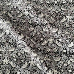 William Morris Strawberry Thief Painted Cotton Fabric for Sewing DIY BTHY 57″