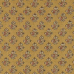 GP & J BAKER CURTAIN FABRIC DESIGN Poppy Paisley 3 METRES OCHRE LINEN BLEND