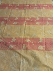Fabric Flowers On Boarder 60 L X 36 W Multicolor