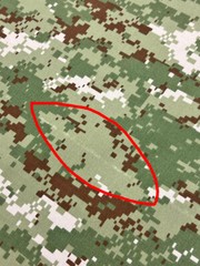 Kuwaiti Green Digital Camo 50/50 NYCO MilSpec Fabric By theYARD