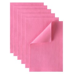 6 PCS Soft Pink Felt Sheets Squares 8×12 Inch 1.5mm Thick Patchwork Sewing