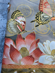 KONA BAY FABRICS 2015 Oriental Flowers butterflies Fabric SANC 11 3 yards