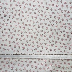 Downstairs at Downton Abbey Pink Posy Blooms 100% Cotton by Andover ~ 2.75 Yards