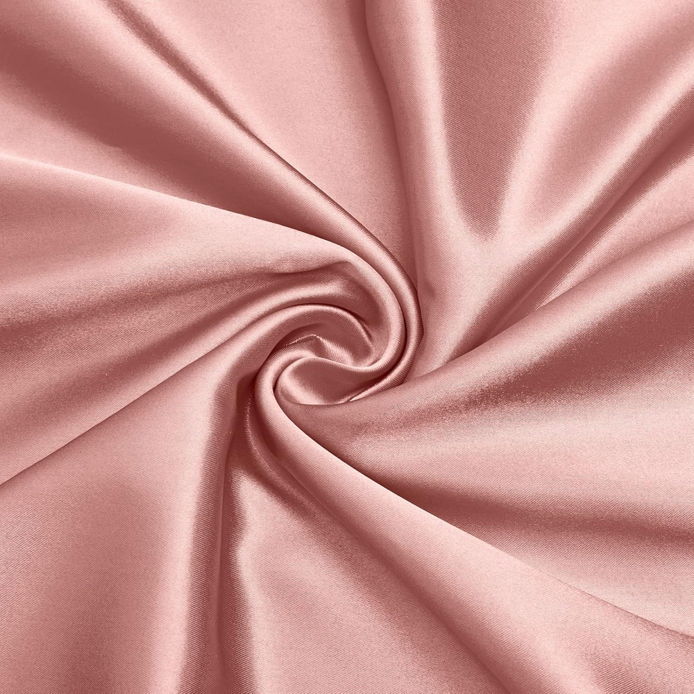 Rose Gold Satin Fabric by the Yard 60 Inch Wide (10 Yards) | Silky Smooth with S