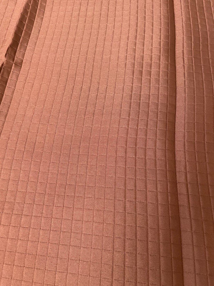 Fabric Lot 2 Yds 12 Ins 56 W Brown Chocolate Quilted Polyester Jackets