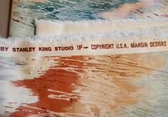 Stanley King Studio Fabric Pastel Splatter Cotton 59″ width, 4 1/3 yds Folded