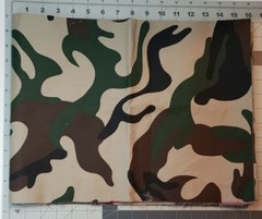 Green & Grey Camo Remnant Lot Of 4 Fabric 1pc 12×8, 2pc 12×18 1pc 24×66 inches
