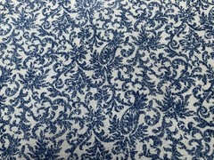 Cotton Fabric Tiny Blue Plant Classic Cottons 44”x 30” 282