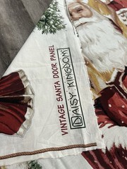 Daisy Kingdom VINTAGE SANTA CHRISTMAS DOOR PANEL XL Fabric Panel 60″X35″