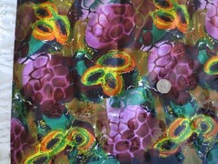2848. Lt. Weight FLORAL ABSTRACT Apparel SYNTHETIC FABRIC–43″ x 10 5/8 Yds..