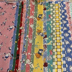 Vintage 50 Ct 5”x8” Charm Squares 1930s Reproduction Fabric Prints Aunt Grace