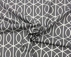 ROBERT ALLEN GATE CHARCOAL LIGHT GRAY TRELLIS MULTIPURPOSE FABRIC BY YARD 54″W